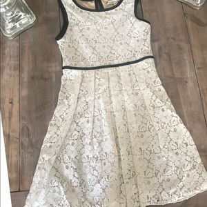 Speechless girls lace/leather dress